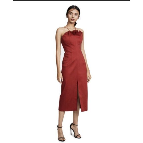 C/meo Collective Women's Cotton Only With‎ You Midi Sheath Dress SZ L